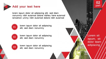 红色简约扁平大气商务咨询PPT模板——销售网络设备